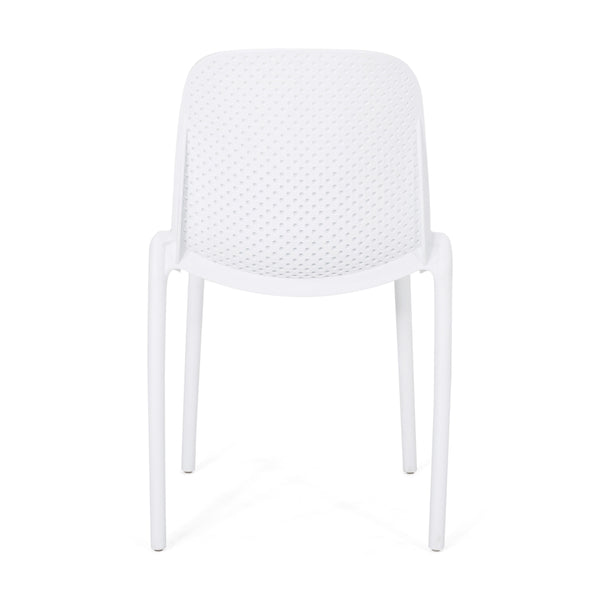 Gdf Studio Edenton Outdoor Modern Stacking Dining Chair (Set Of 2)