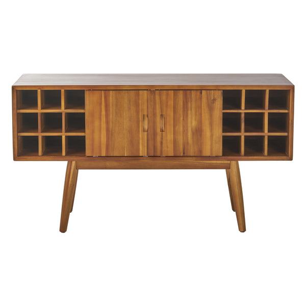 Gdf Studio Edye Mid Century Modern Wine Rack Bar Cabinet