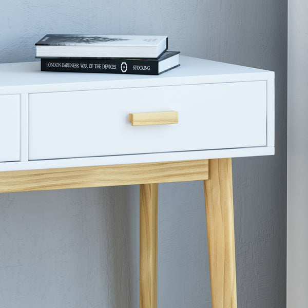 Gdf Studio Eila Mid-Century Modern 2 Drawer Console Table