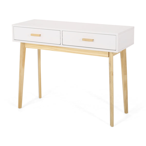 gdf studio Eila Mid-Century Modern 2 Drawer Console Table