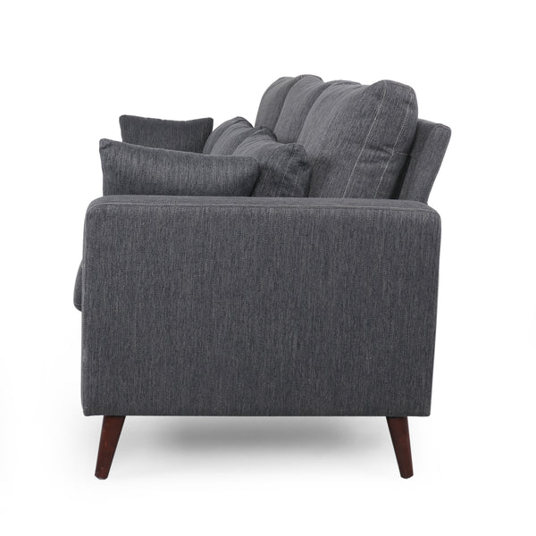 Gdf Studio Elleah Contemporary 3 Seater Fabric Sofa