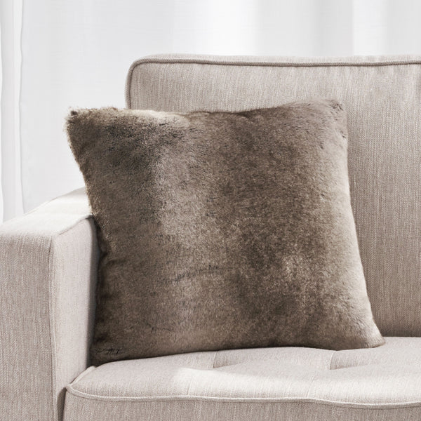 Gdf Studio Ellison Modern Glam Faux Fur Throw Pillow