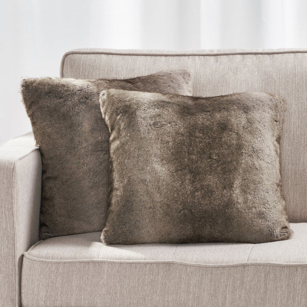 Gdf Studio Ellison Modern Glam Faux Fur Throw Pillow