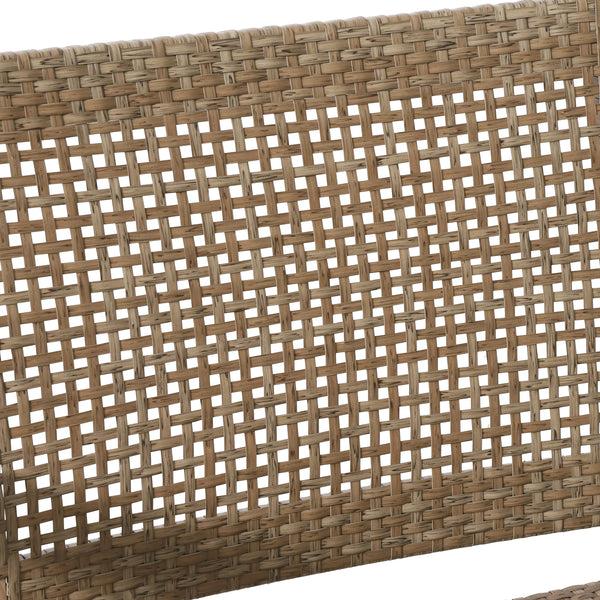Gdf Studio Elmcrest Outdoor Wicker And Acacia Wood Club Chairs Set Of 2 Light Multibrown And Light Brown