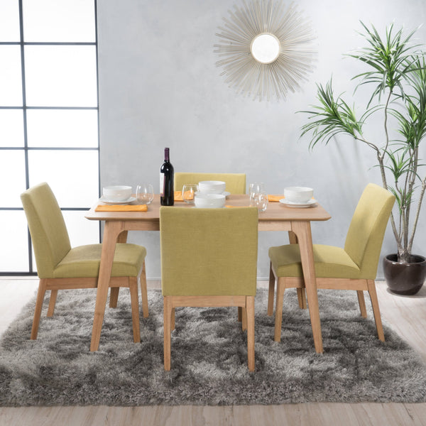 Gdf Studio Elsinore Mid-Century Modern 5 Piece Dining Set