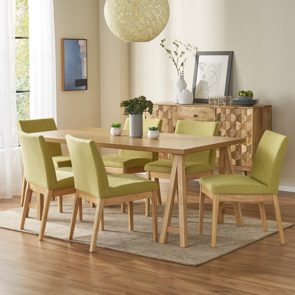 gdf studio Elsinore Mid-Century Modern 7 Piece Dining Set