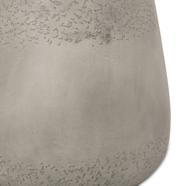 Gdf Studio Emelie Outdoor Contemporary Lightweight Concrete Accent Side Table