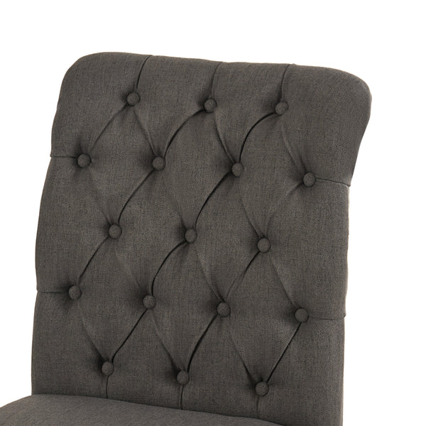 Gdf Studio Emerson Contemporary Tufted Rolltop Dining Chairs