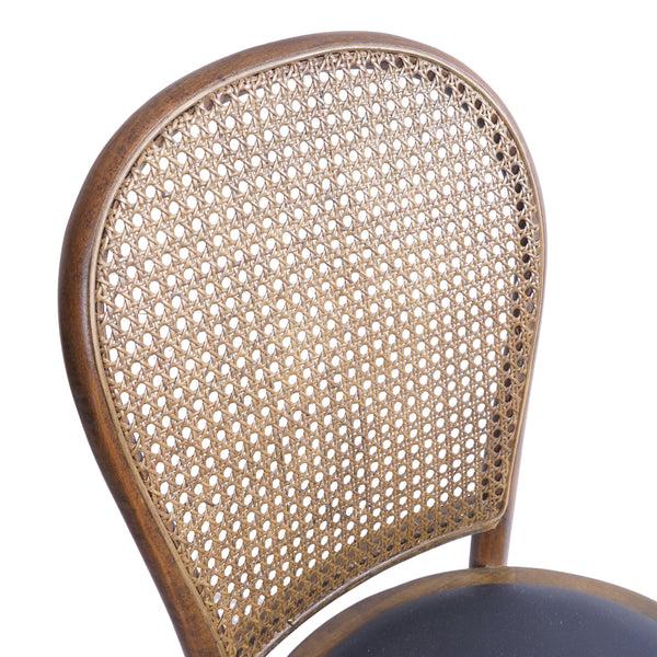 Gdf Studio Emerys Wooden Cane Back Dining Chair (Set Of 2)