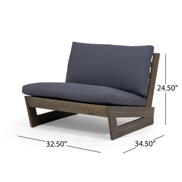 Gdf Studio Emma Modern Low-To-Ground Outdoor Pallet Lounge Chairs (Set Of 2)