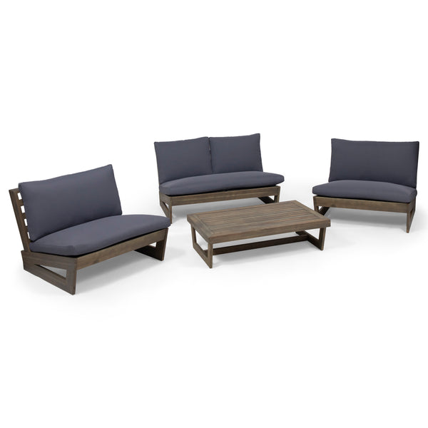 gdf studio Emma Outdoor 4 Seater Chat Set with Coffee Table