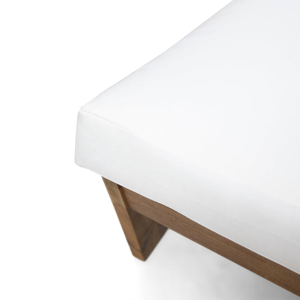 Gdf Studio Emma Outdoor Acacia Wood Club Chair With Cushions