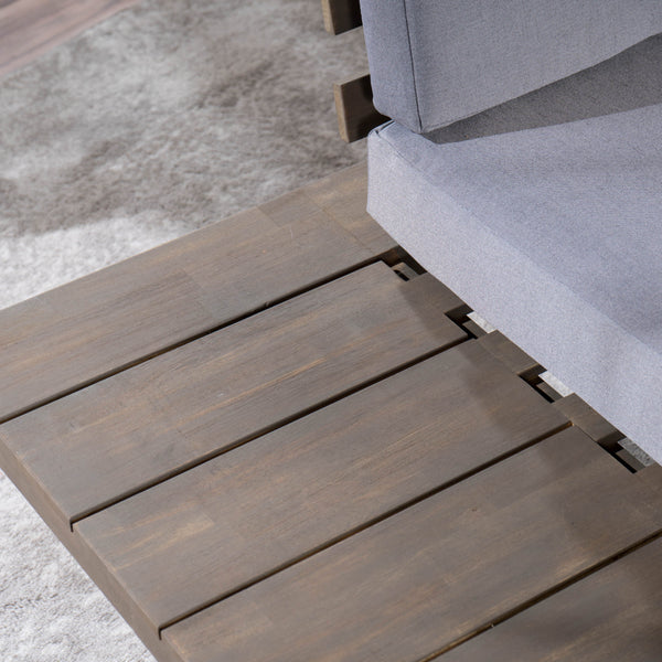 Gdf Studio Emmory Indoor Minimalist Wood Left Sided Settee