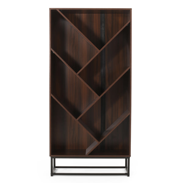 gdf studio Emory Modern Industrial 6 Shelf V Bookcase