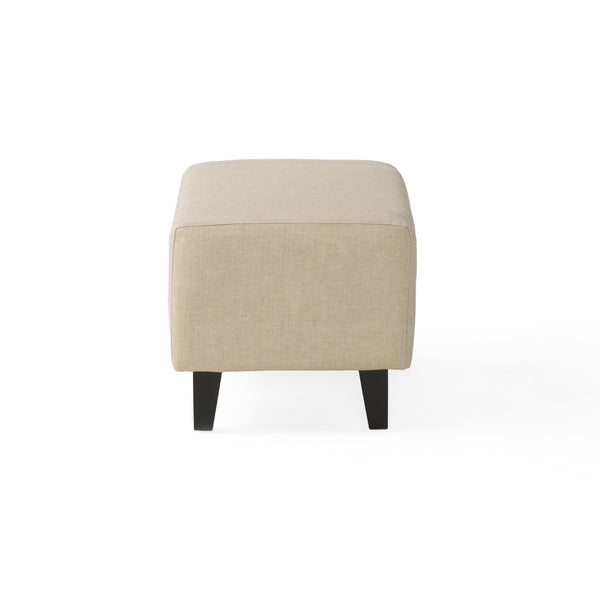 Gdf Studio Empierre Beige Fabric Club Chair And Ottoman