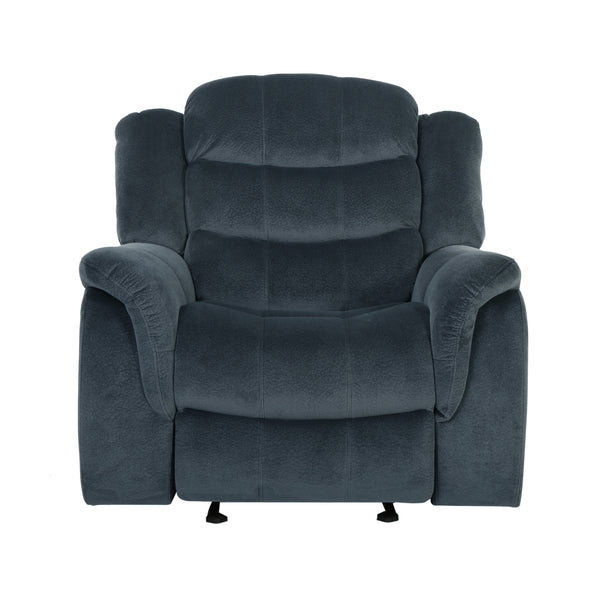 gdf studio Emryka Contemporary Gray Fabric Glider Recliner