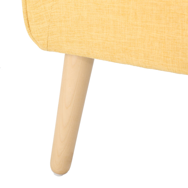 Gdf Studio Eonna Mid-Century Modern Button Tufted Fabric Upholstered Accent Chair