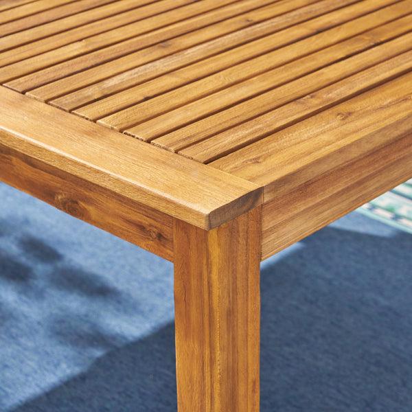Gdf Studio Eric Outdoor Expandable Acacia Wood Dining Table