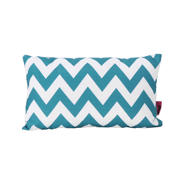 gdf studio Ernest Indoor Zig Zag Striped Water Resistant Rectangular Throw Pillow