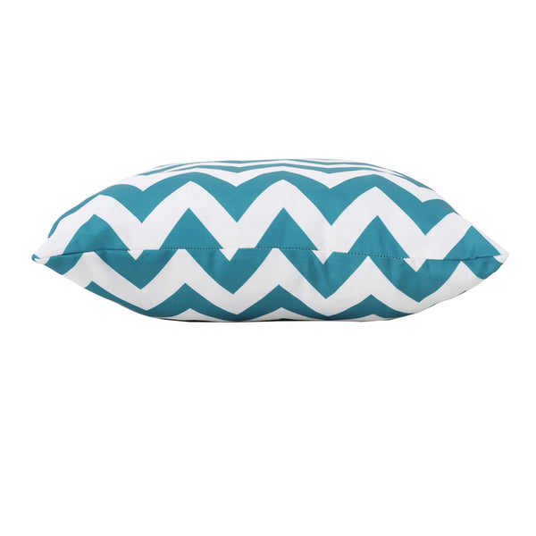 Gdf Studio Ernest Indoor Zig Zag Striped Water Resistant Square Throw Pillow