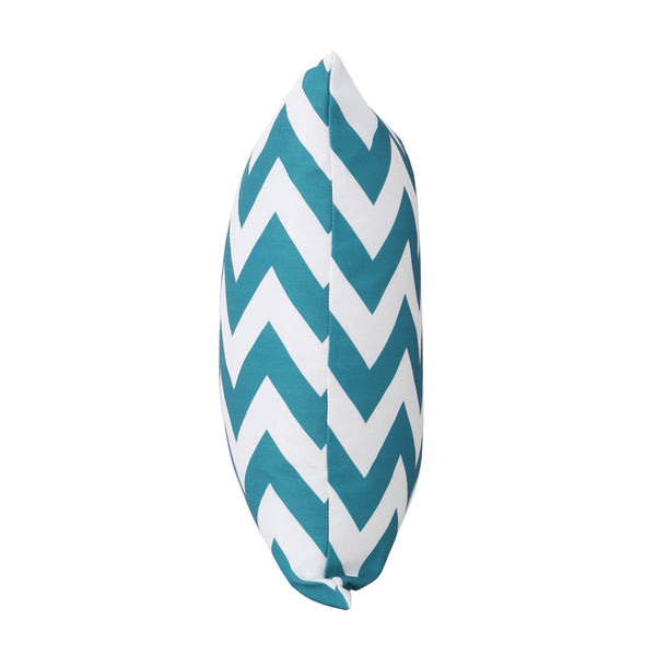 Gdf Studio Ernest Indoor Zig Zag Striped Water Resistant Square Throw Pillow