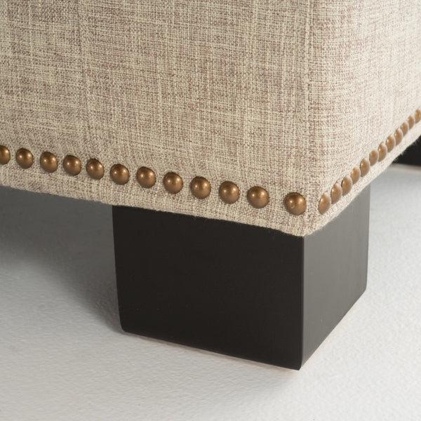 Gdf Studio Espana Fabric Rectangle Storage Ottoman Bench