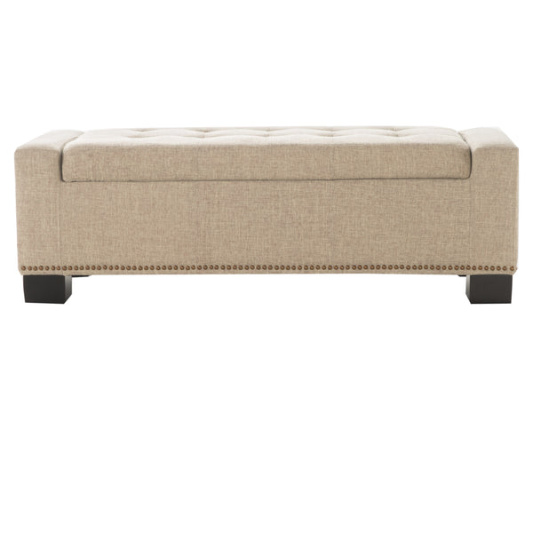 gdf studio Espana Fabric Rectangle Storage Ottoman Bench