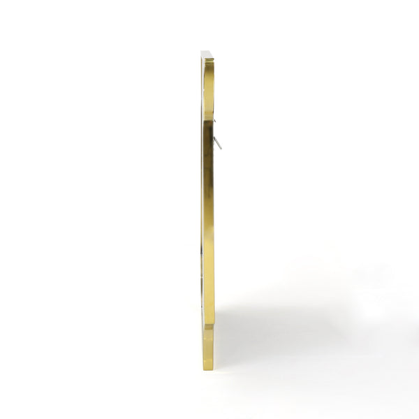 Gdf Studio Estelle Glam Wall Mirror With Gold Finished Stainless Steel Frame
