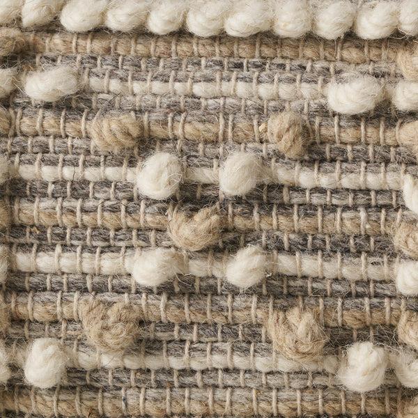 Gdf Studio Everliegh Contemporary Wool And Cotton Pouf Ottoman