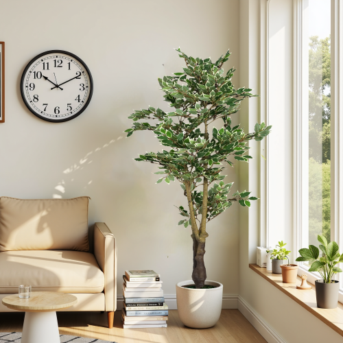 Gdf Studio Evionn 69" Artificial Ficus Tree With Pot