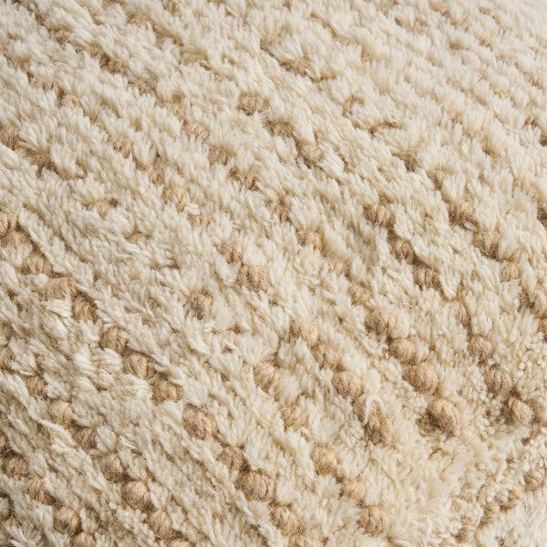 Gdf Studio Ewelina Boho Wool And Cotton Ottoman Pouf