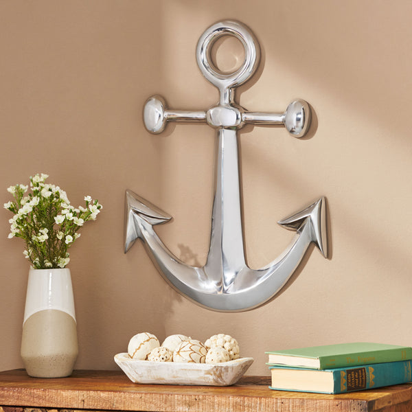 Gdf Studio Fairburn Handcrafted Aluminum Anchor Wall Decor