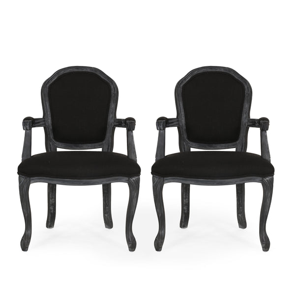 gdf studio Fairgreens Traditional Upholstered Dining Chairs Set of 2