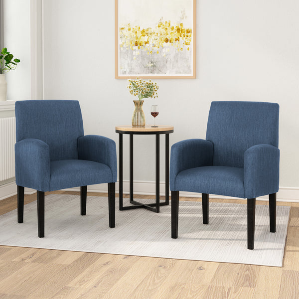 Gdf Studio Fairy Contemporary Fabric Dining Chairs (Set Of 2)