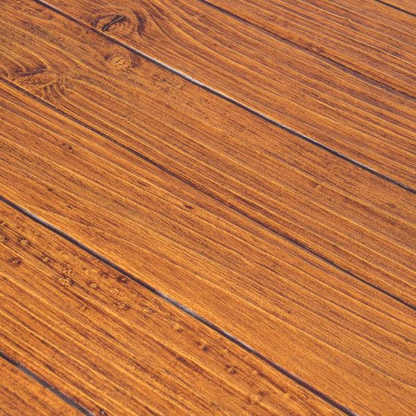 Gdf Studio Falah Outdoor Brown Walnut Finish Lightweight Concrete Dining Table