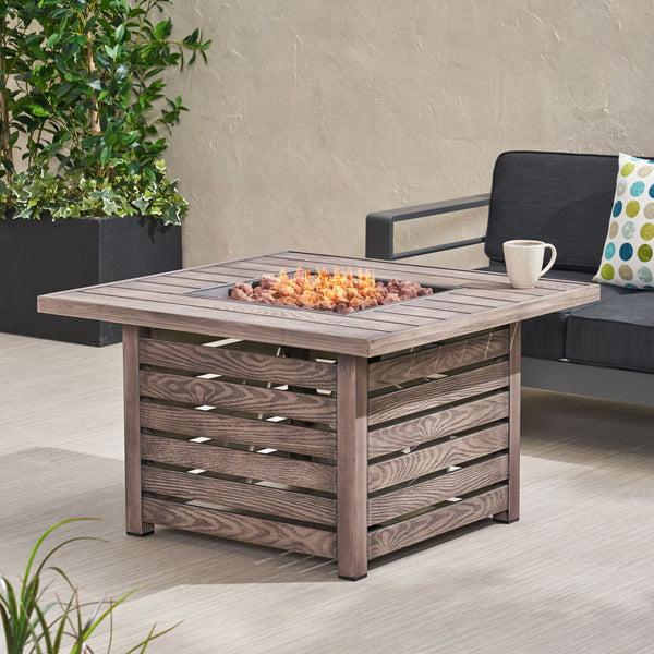 Gdf Studio Fannin Outdoor 50 000 BTU Square Fire Pit