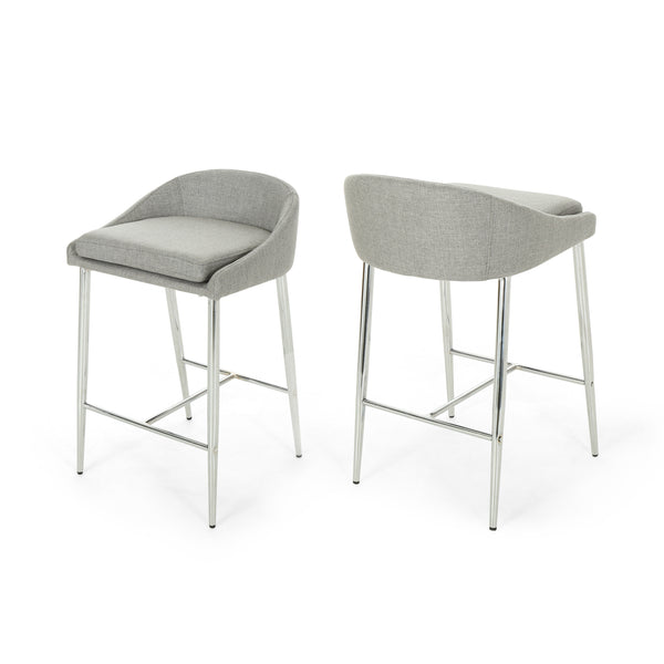 gdf studio Fanny Upholstered Counter Stools Modern Upholstered (Set of 2)