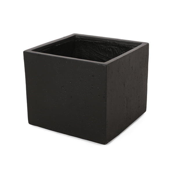 Gdf Studio Fardeen Outdoor Modern Cast Stone Square Planter