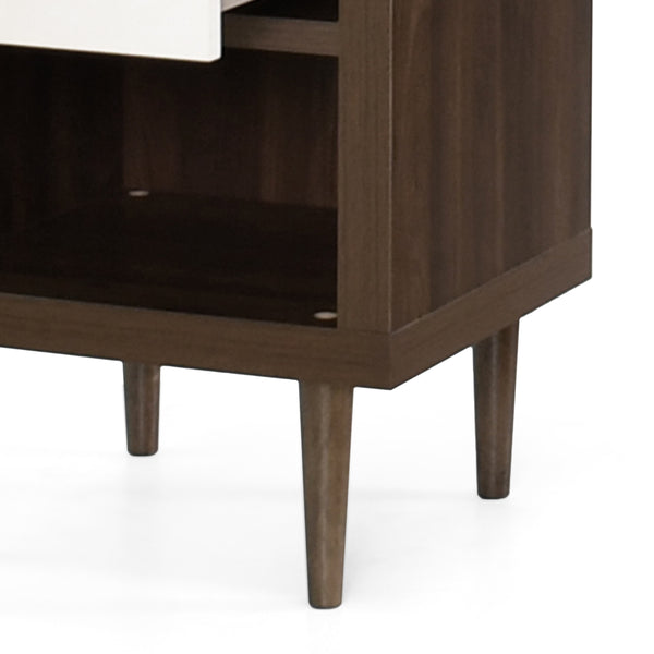Gdf Studio Farhart Faux Wood Single Drawer Nightstand