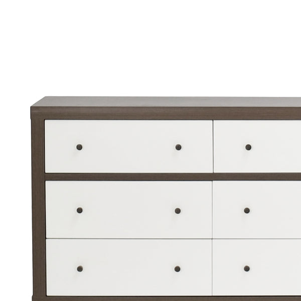 Gdf Studio Farhart Mid Century Modern 2 Piece Double Dresser And 3 Drawer Chest Bedroom Set