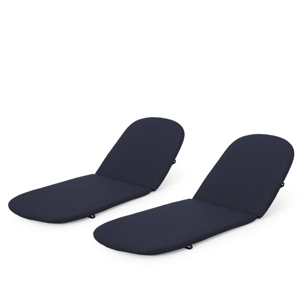 Gdf Studio Farirra Outdoor Water Resistant Chaise Lounge Cushions (Set Of 2)