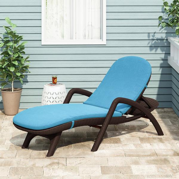 gdf studio Farirra Outdoor Water Resistant Chaise Lounge Cushion