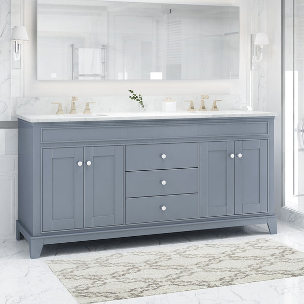 Gdf Studio Feldspar Contemporary 72" Wood Bathroom Vanity (Counter Top Not Included)