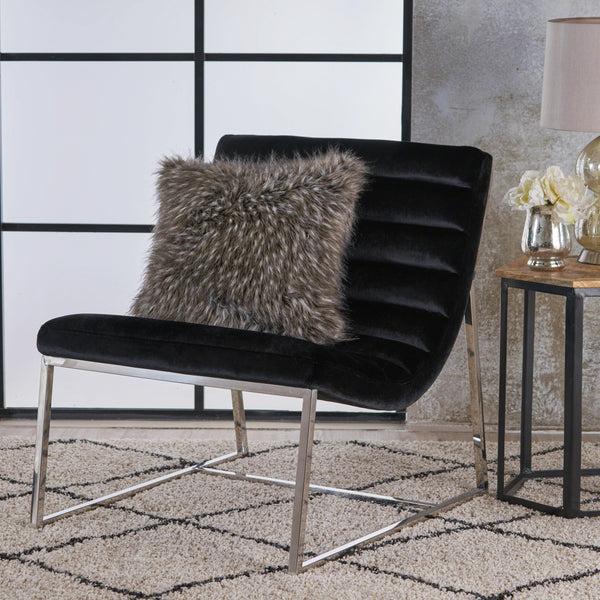 Gdf Studio Felicia Parisian Modern Velvet Lounge Accent Chair