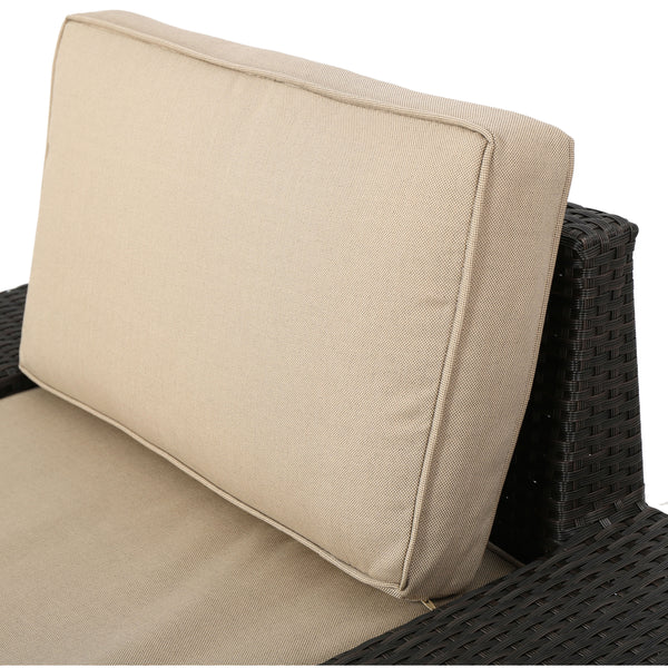 Gdf Studio Felicity Outdoor Wicker Club Chair With Cushions