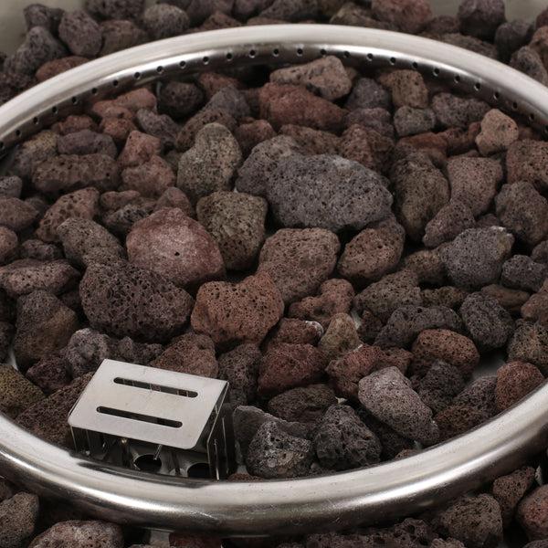 Gdf Studio Fernhill Outdoor 50 000 BTU Lightweight Concrete Rectangular Fire Pit Table (No Tank Holder) Light Gray