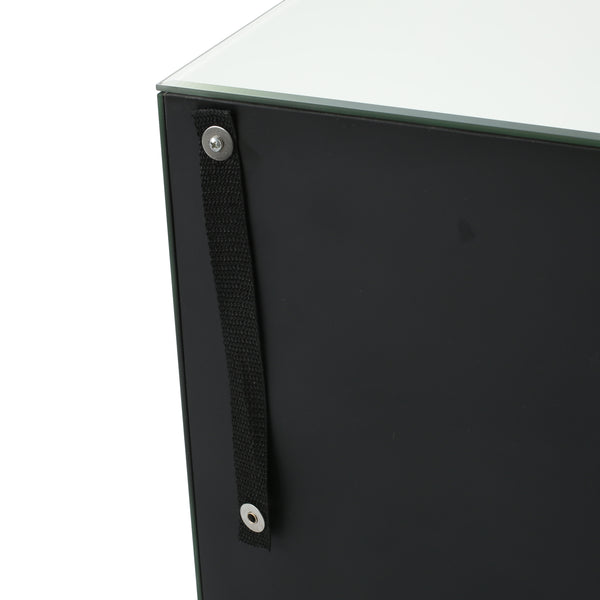 Gdf Studio Fiona Classic Mirror Finished 3 Drawer Side Table