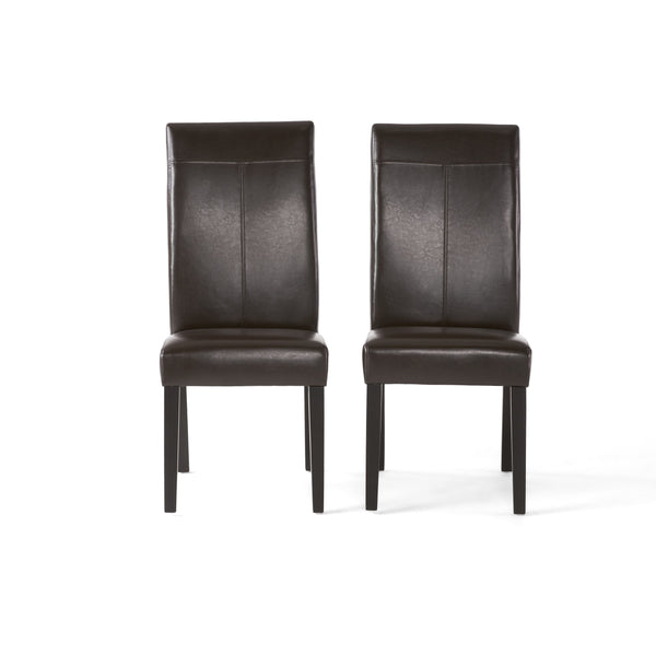 gdf studio Fitzgerald Contemporary T-Stitch Upholstered Dining Chairs (Set of 2)