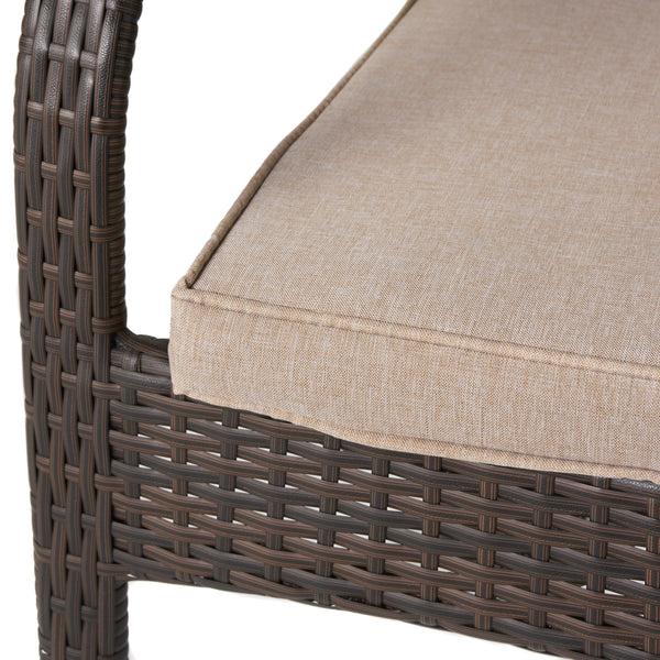 Gdf Studio Florianopolis Brown Wicker Stacking Chairs (Set Of 4)
