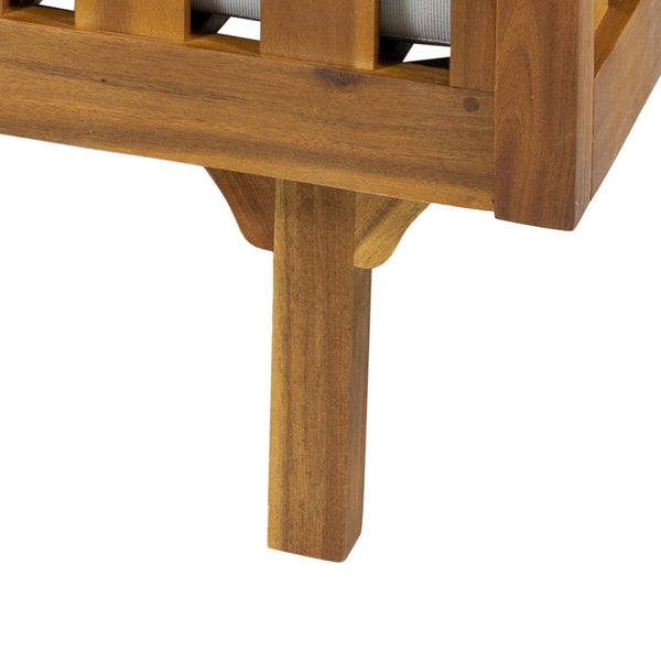 Gdf Studio Fonzo Outdoor 3 Seater Acacia Wood Daybed